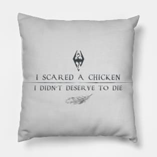 I Scared a Chicken Pillow