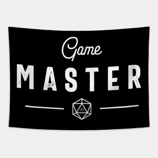 Game Master with Polyhedral D20 Dice Dungeons Crawler and Dragons Slayer Tabletop RPG Addict Tapestry