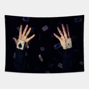 aces in sleeve Tapestry