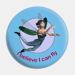 I believe I can fly elf fairy faerie with dragonfly wings Pin