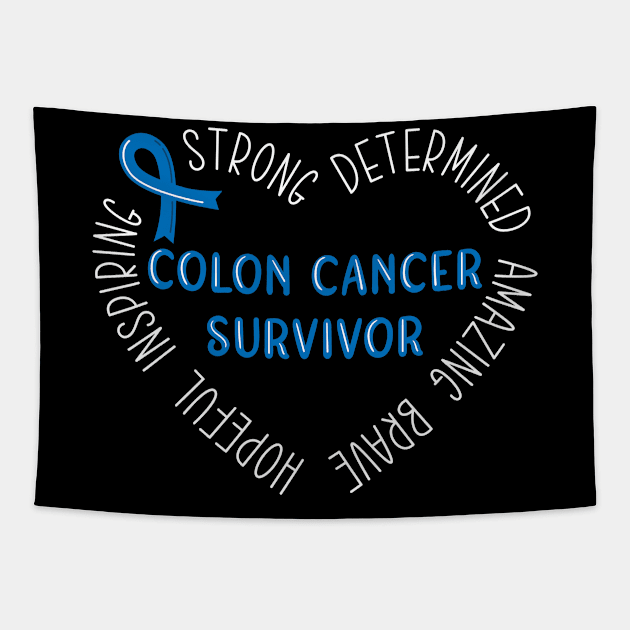 Colon Cancer Survivor Tapestry by TheBestHumorApparel