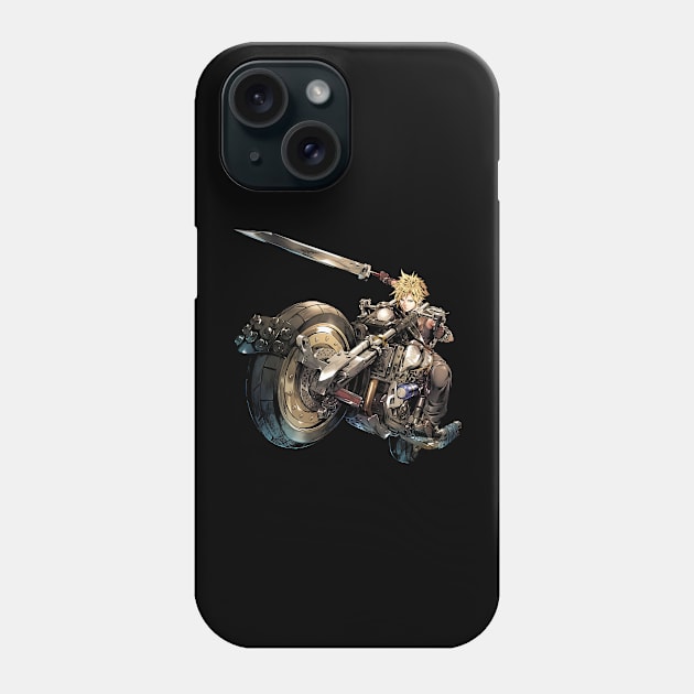 Fantasy Motobike Soldier Phone Case by SkyfrNight