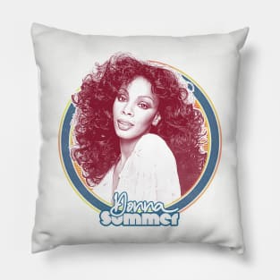 Donna Summer \\\\\ Retro Style Fan Art Design Pillow