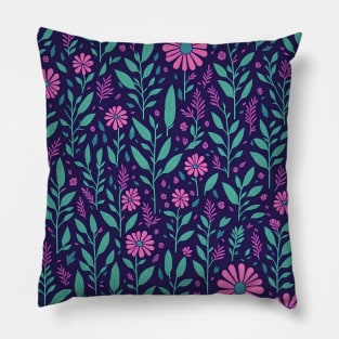 Seamless patterns of flowers Pillow