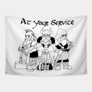 Dwarves At Your Service Tapestry