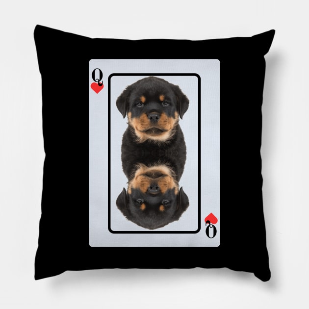 Rottweiler Puppy Pillow by HighwayForSouls