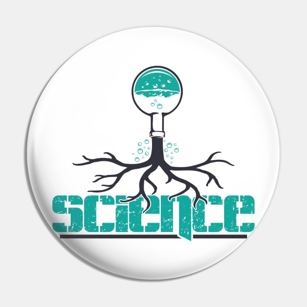 Science Lovers With Beaker Pin by ckandrus