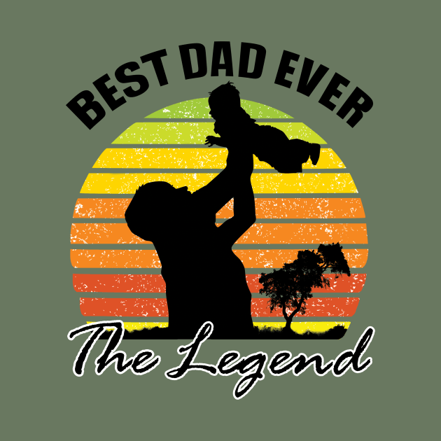 Best Dad Ever Retro by Polahcrea
