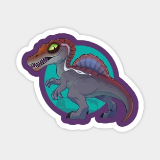 Daring Spinosaurus: Illustration Design Magnet