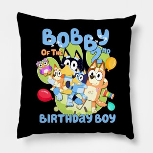 Bluey and Bingo Happy birthday 2 year Pillow