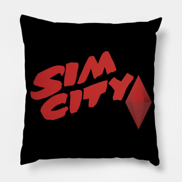 Sim Sin City Pillow by FlamingFox