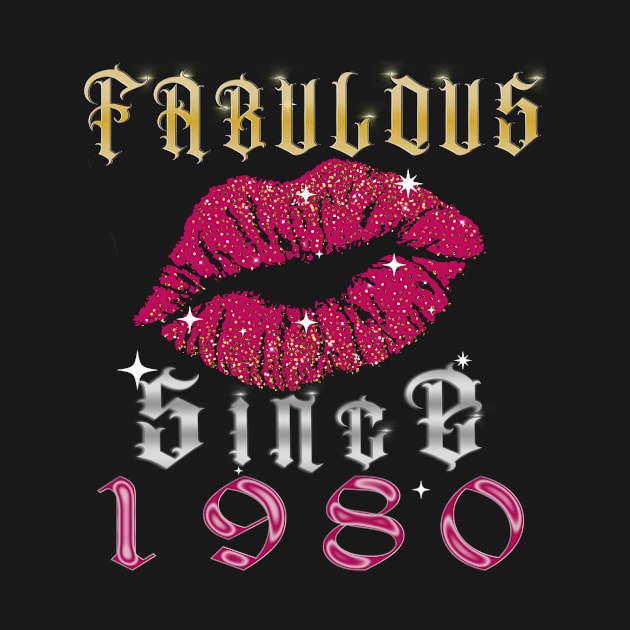 fabulous since 1980 chapter 40 birthday by BuzzTeeStore
