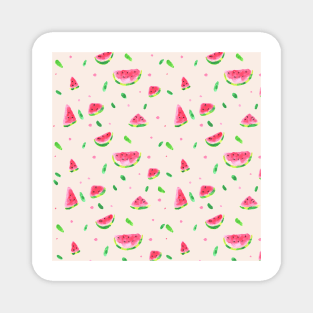 Watercolor watermelon slices Magnet