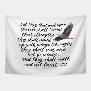 Eagle and Bible Calligraphy Tapestry