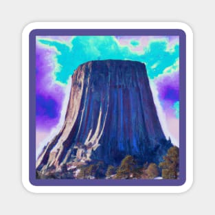 Devil's Tower in Wyoming Magnet