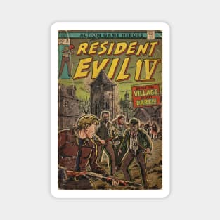 Resident Evil 4 fan art comic cover Magnet