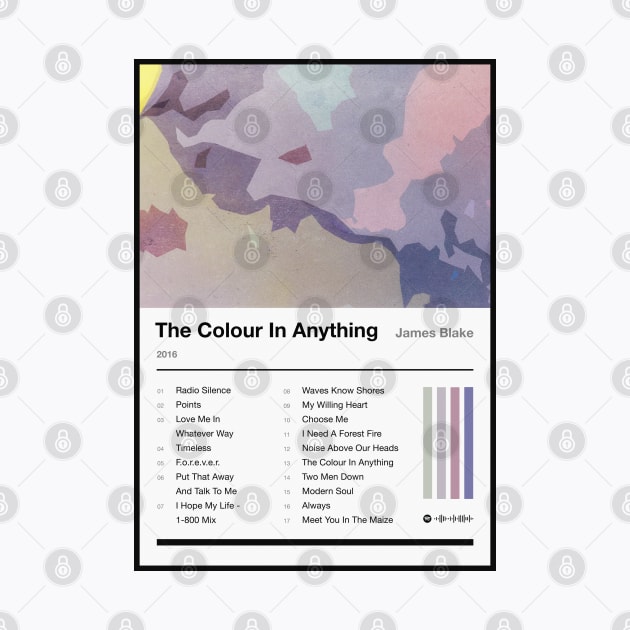 The Colour in Anything Tracklist by fantanamobay@gmail.com