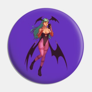 Morrigan Selfie Pin