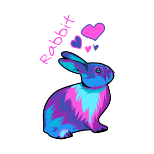 Colorful cute rabbit T-Shirt