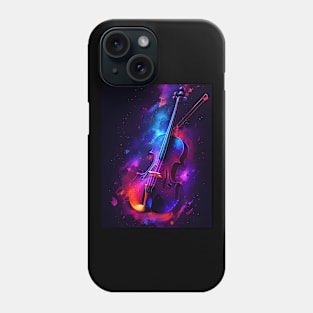 Violin Playing In Nebula Phone Case