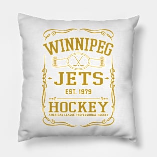 Vintage Jets Hockey Pillow