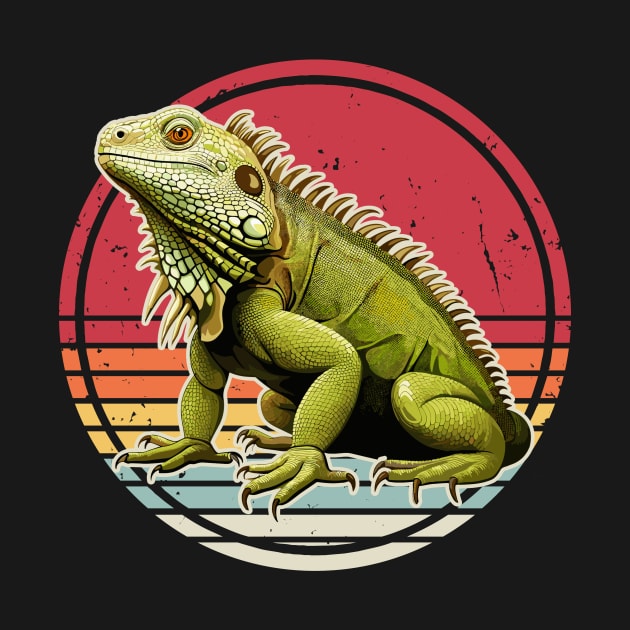 Iguana Retro Vintage by Visual Vibes