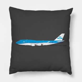 KLM Airlines Boeing 747 400 Pillow