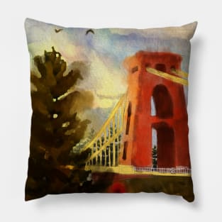 Clifton Suspension Bridge Pillow