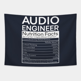 Audio Engineer Nutrition Facts Tapestry