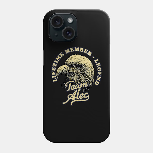 Alec Name - Lifetime Member Legend - Eagle Phone Case by Stacy Peters Art