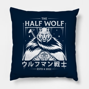 Half Wolf Knight Pillow