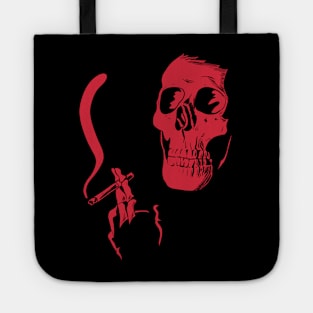 Smoking Skeleton Tote