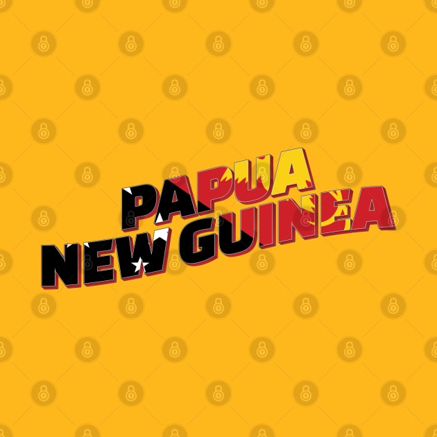 Papua New Guinea Vintage style retro souvenir by DesignerPropo