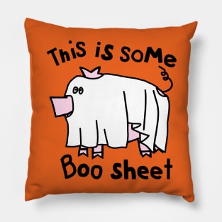 Halloween Pig This is Some Boo Sheet Pillow