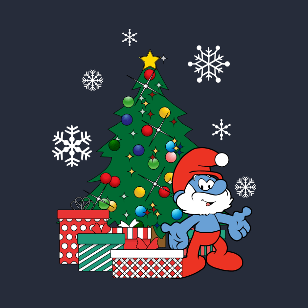 Papa Smurf Around The Christmas Tree by Nova5