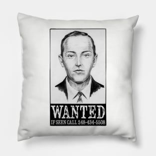 D. B. Cooper Wanted Poster - Call to Get Rick Rolled Pillow