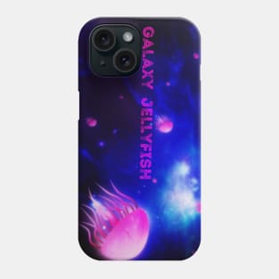 Galaxy jellyfish - Inscription Phone Case