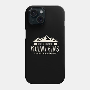 Psalm 121 Mountain Christian Bible Verse Phone Case