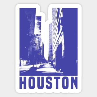 Houston Nickname Crush City Skyline Sticker for Sale by Sport-Your-Gear