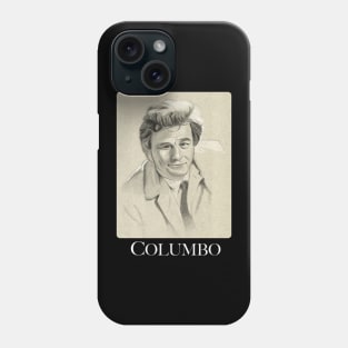 Columbo Portrait Drawing Phone Case