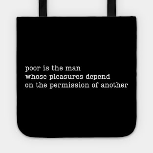 Madonna Justify My Love "Poor Is The Man" Tote