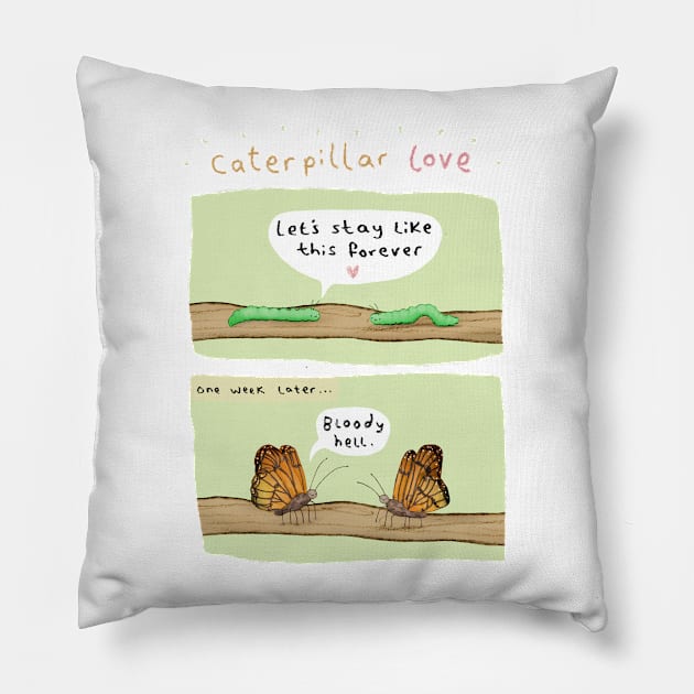 Caterpillar Love Pillow by Sophie Corrigan