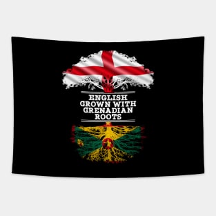 English Grown With Grenadian Roots - Gift for Grenadian With Roots From Grenada Tapestry