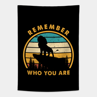 Remember Who You Are Vintage Tapestry