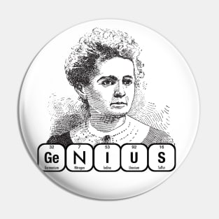 GENIUS Marie Curie Pin