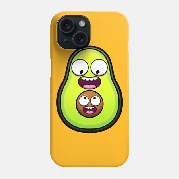 Cute Avocado Phone Case by TheMaskedTooner