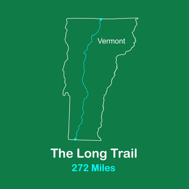 The Long Trail Route Map by numpdog