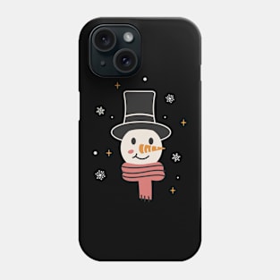 Happy snowman winter Phone Case