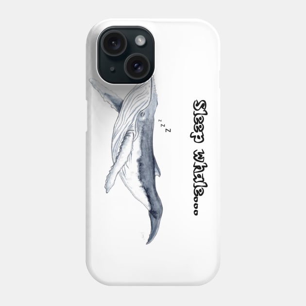 Sleep whale Phone Case by chloeyzoard