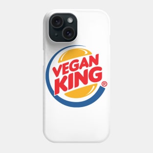 Vegan King - Fast Food Parody Logo Design Phone Case